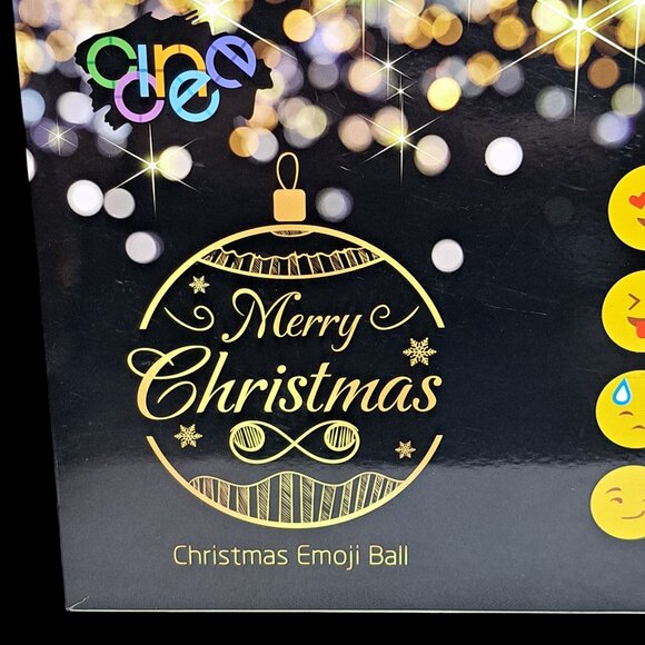 12 Piece Glass Emoji Christmas Balls Ornaments Pendant for Christmas Tree - Picture 3 of 15